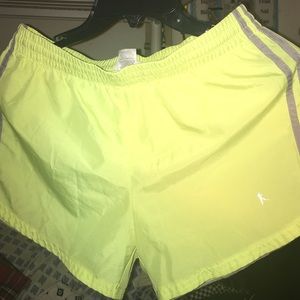 Neon Yellow Active Shorts